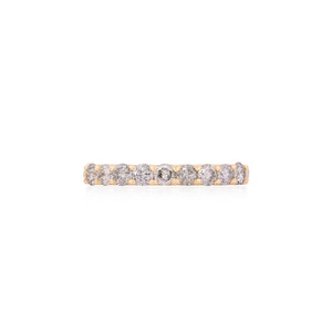 My Forever Grey Diamond Eternity Ring - 14k Gold Twig Band